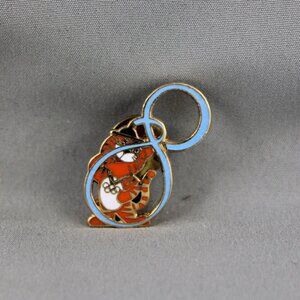 1988 Summer Games Pin - Hodori with the number 8 - Inlaid Pin
